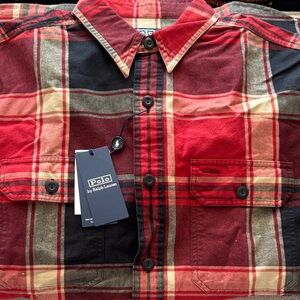 NWT Polo Ralph Lauren Plaid Classic Fit Oxford